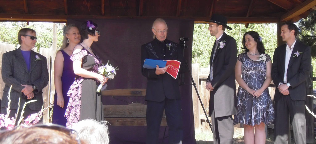 PD reads at wedding